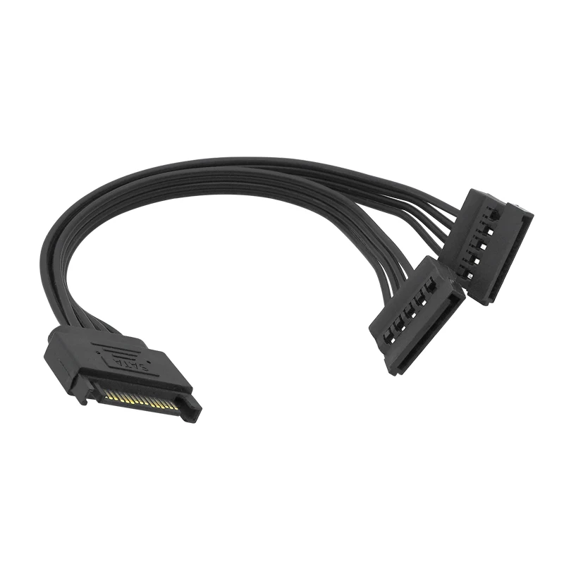 30CM SATA 15pin male to female power cable hdd ssd supply computer connections | PC Hardware Cables & Adapters