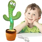 Красивый танцевальный кактус электрическая игрушка плюшевая 120 песня кактус мягкая игрушка запись