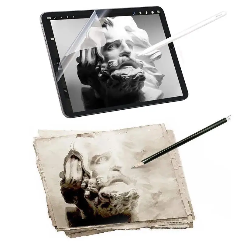 

Paper Like Tablet Screen Protector Film Matte PET Painting Write For Apple iPad 9.7 Air 2 3 4 10.5 10.9 Pro 11 10.2 7th 8th Gen