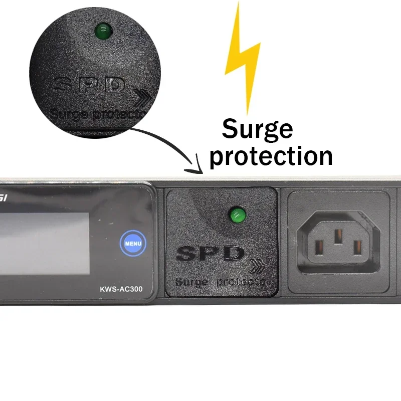 Подовжувач питания PDU цифровой амперметр вольтметр 2/3/4/5/6/7 ходов разъем IEC C13