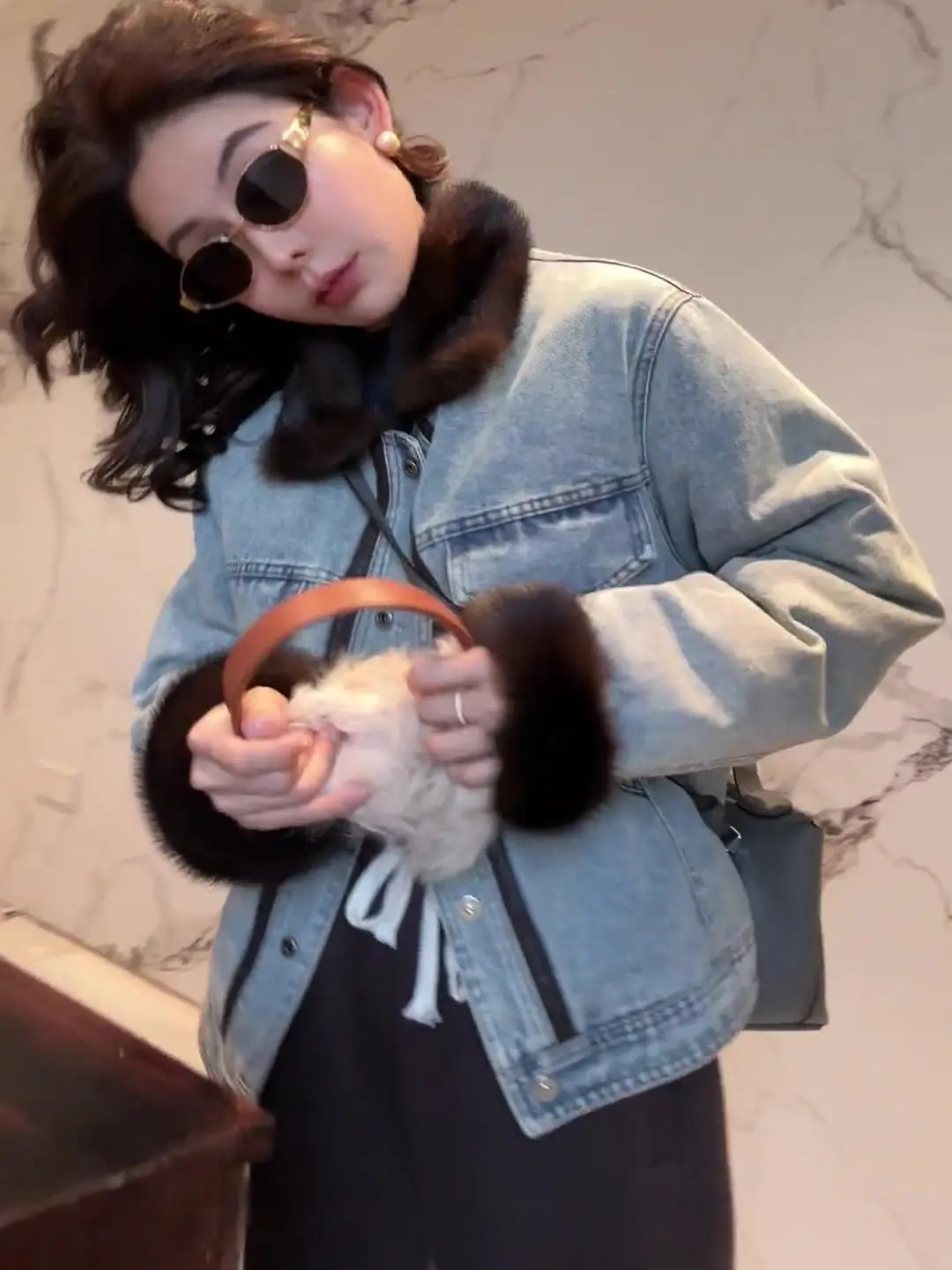 [Очень закажите оригинальную модель] Высококачественное стеганое джинсовое