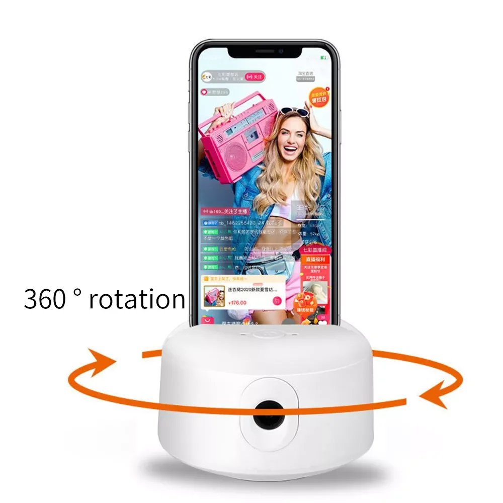 

2023 360 Selfie Stick Tripod AI Automatic Track Smart Phone Photo Vlog Video Live Selfie Phone Holder Object 360 Rotating Auto