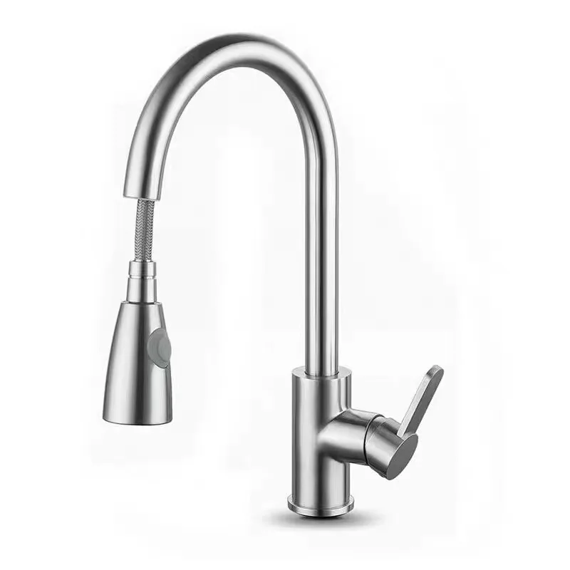 

Kitchen Pull-Out Telescopic Cold and Hot Random Pulling Faucet Sink Dishwasher Basin Mixing Valve Kitchen Faucet Faucet