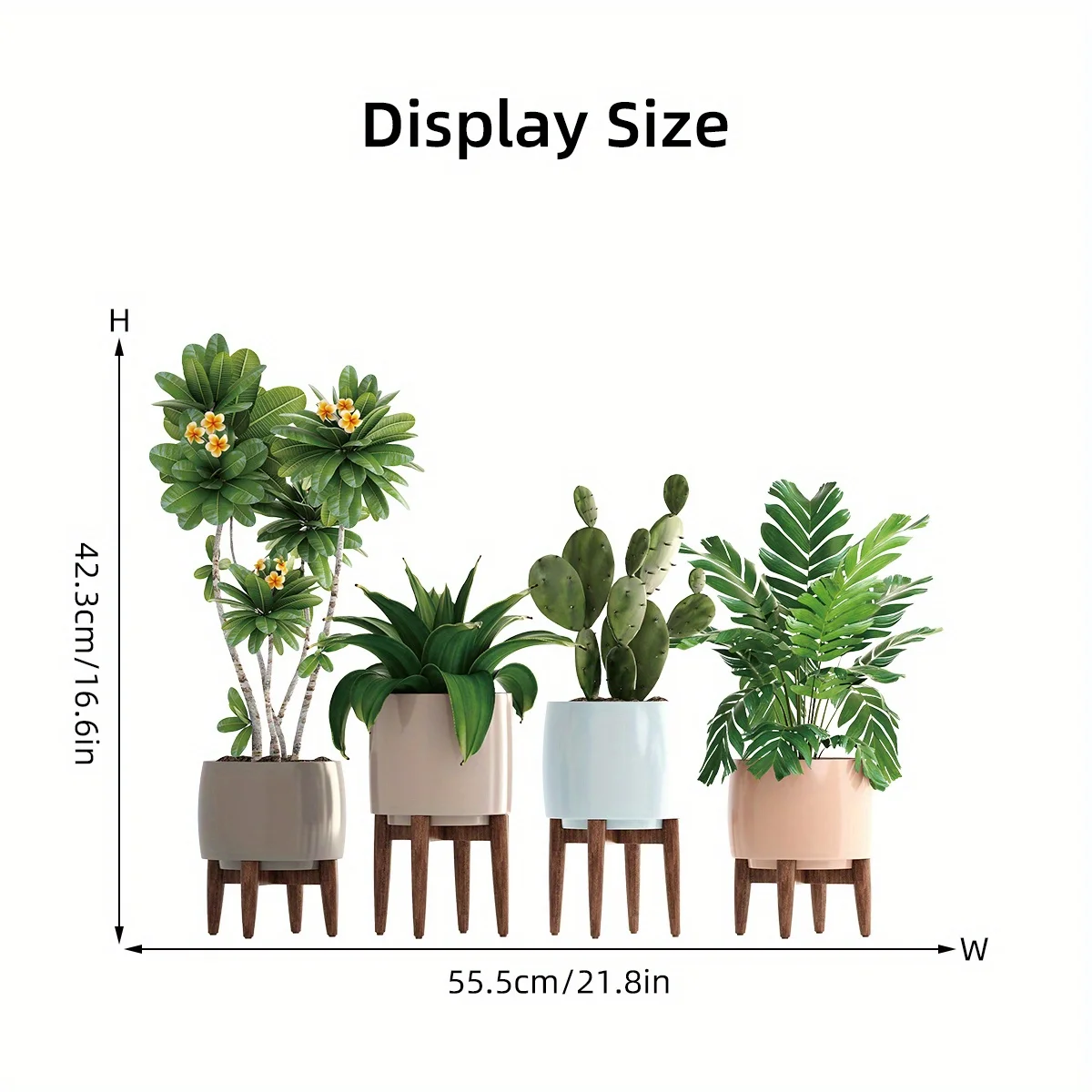 Aquatint Имитация Цветочного Горшка Кактуса Зеленые Растения Наклейки На Стену Для