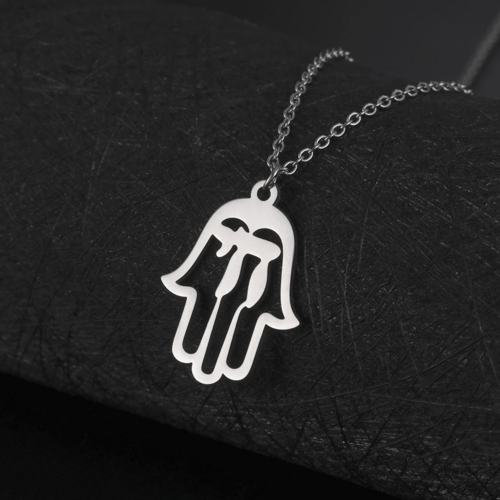 LIKGREAT Хамса ручной чай ожерелье для женщин иврит ювелирные изделия еврейский