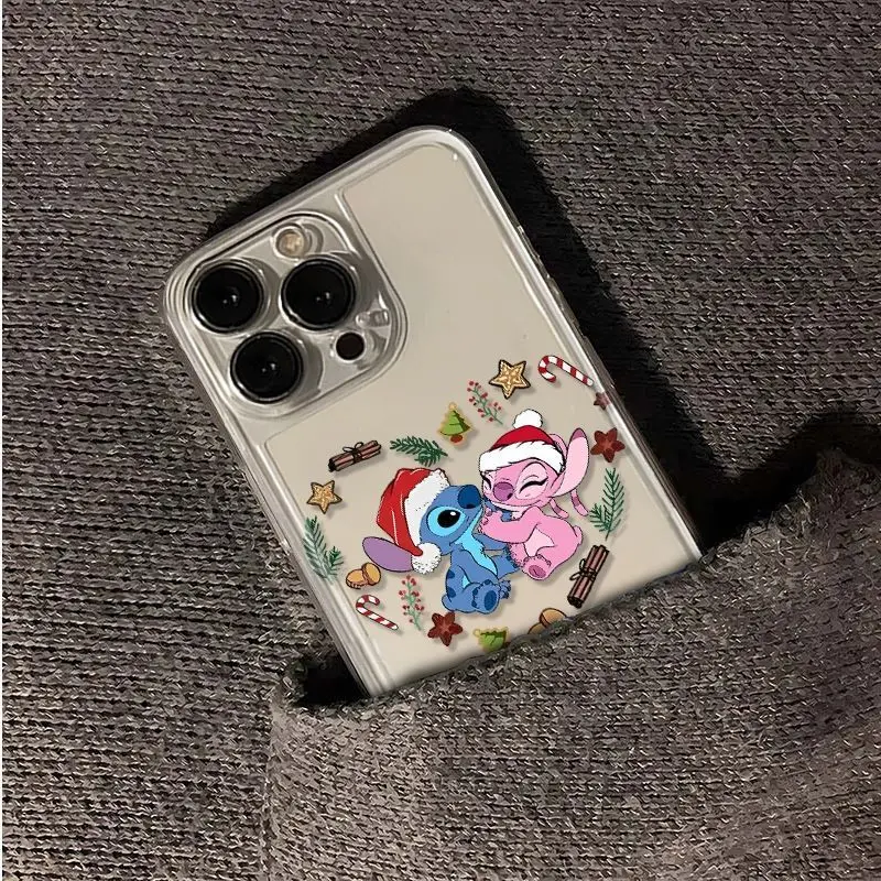 Чехол для телефона Disney's Stitch and Annie Apple iPhone 16 15 Pro Max 13 14 Plus 12 11 7 8 XS XR Y2K