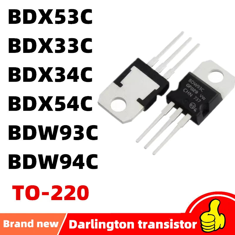 10 шт., BDX53C, BDX33C, BDX34C, BDX54C, BDW93C, BDW94C TO-220, транзистор Дарлингтона, IC-чип STM32F103C4T6A, STM32F103ZET6, STM32F103VET6
