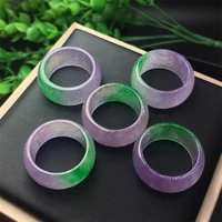 hot selling natural hand carve jade color ring fashion jewelry men women luck gifts amulet