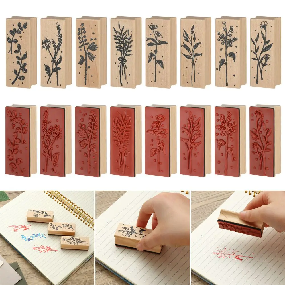 1 шт. винтажная трава печать растения DIY для скрапбукинга канцелярские