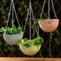2022jmt1pc resin plant flower hanging pot basket indoor plant hanger outdoor hanging pot holder basketpc