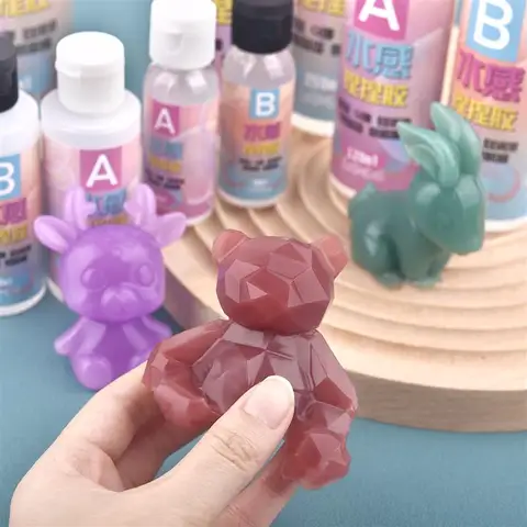 SEVENWELL клей для эпоксидной смолы 1:1  мягкий гель 2 бутылки