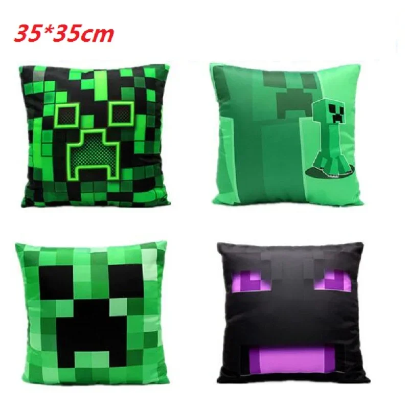 35x35 см Minecrafte Creeper хлопковая подушка EnderDragon удобная на молнии для домашнего декора