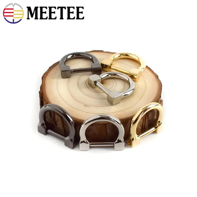 4/10 шт. 13 мм металлическая пряжка с D-образным кольцом съемная открытая застежка