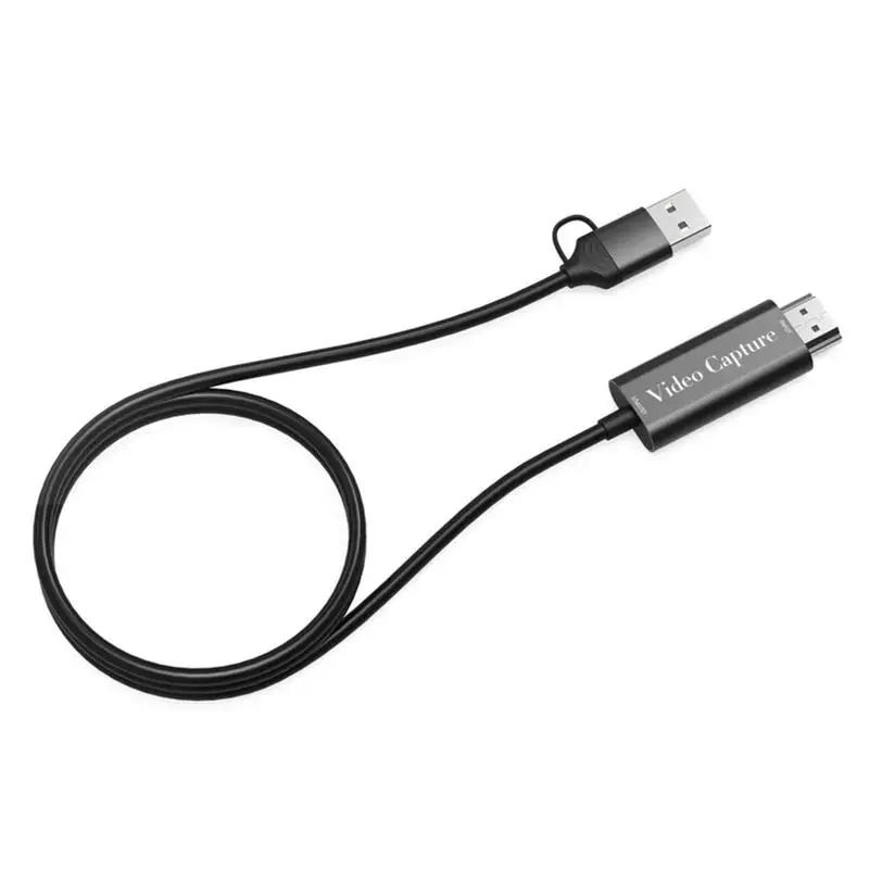 

Кабель-переходник с двумя портами USB A, USB C, Full HD, 4K, 60 Гц