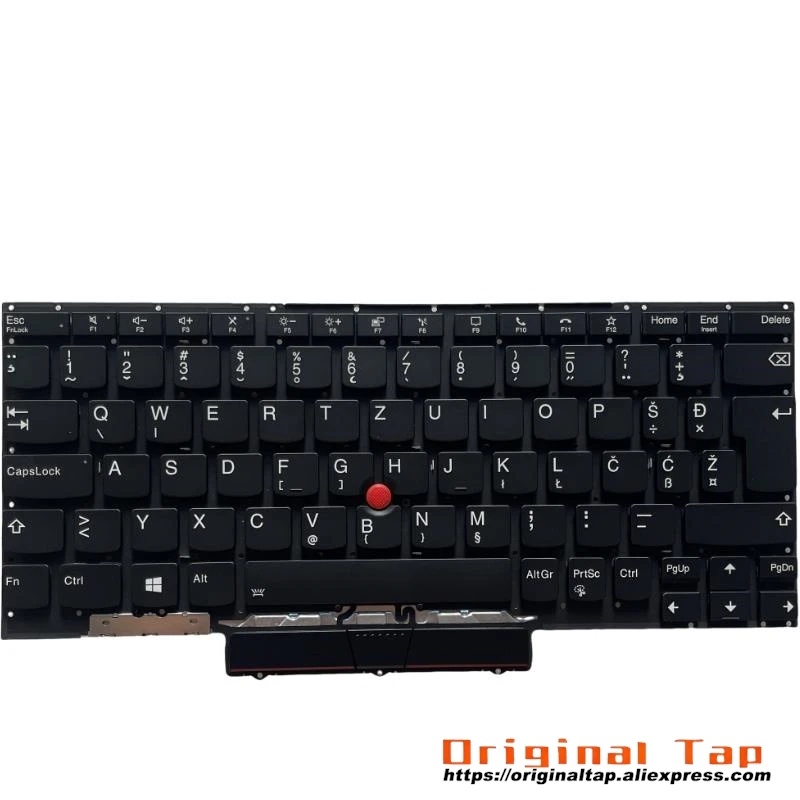 SI Словенская клавиатура с подсветкой для Lenovo Thinkpad X1 Nano Gen 1 SN20X82258 SN20X82294