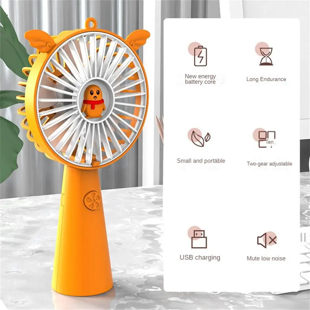 

Two Gears Are Adjustable Air Cooler Outdoor Usb Charging Air Conditioner Lasting Life Summer Supplies Small Hand-held Fan Small