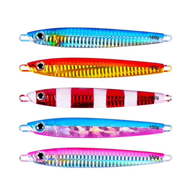 

5pcs Jigging Metal 80G 100G 150G 200G Sea Fishing Spoon Lure VIB Artificial Bait Boat Fishing Lures Lead Fish Lures Metal Jig
