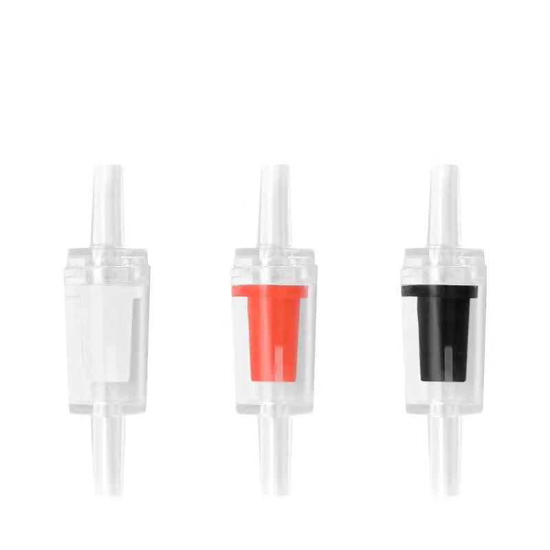 

Aquarium Air Pump Check Valve Fish Tank One-way Stop Flow Check Plastic Valve Black/White/Red Aeration Pump System Accessories