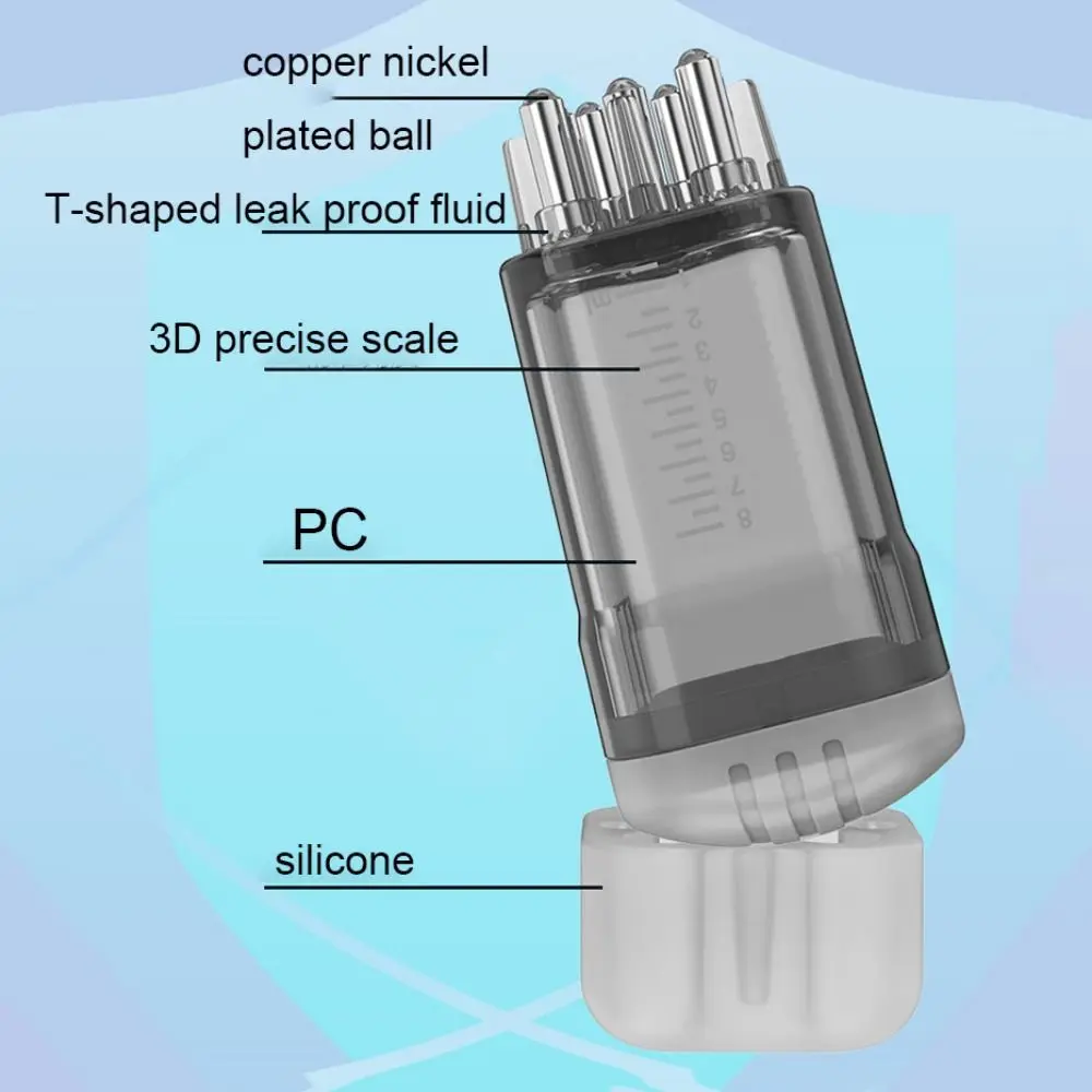 Практичный аппликатор для кожи головы 8 мл мини-пластмассовый жидкий