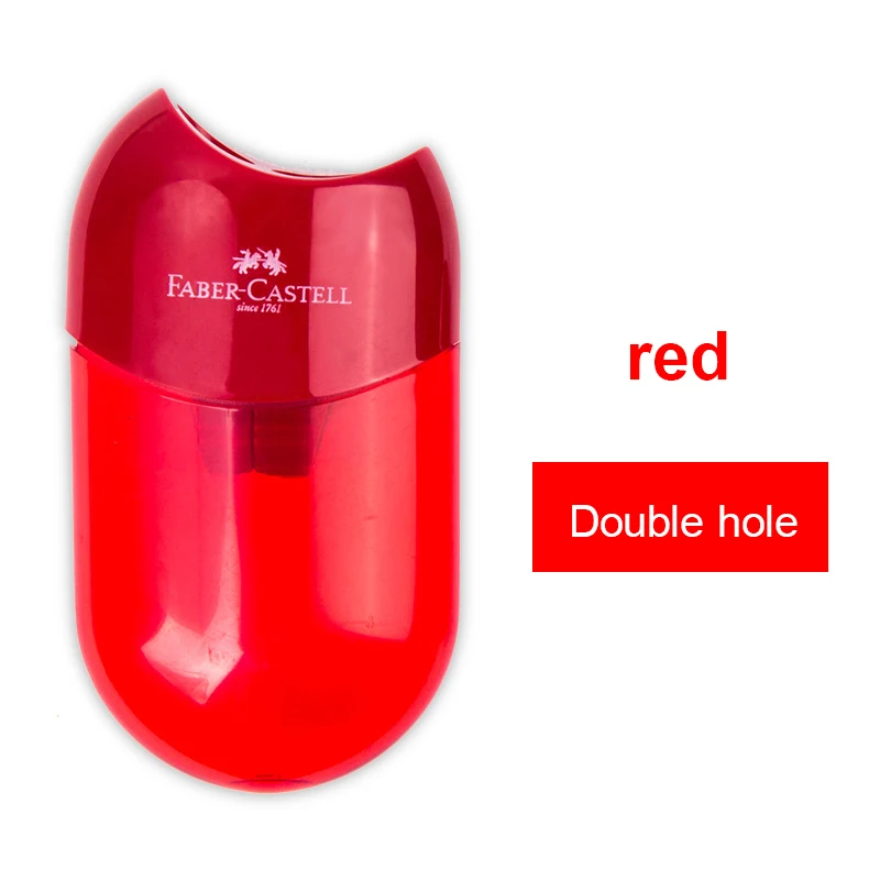 

Точилка для карандашей Faber-Castell с двумя отверстиями, креативные точилки с двойными отверстиями, канцелярские принадлежности для школьников