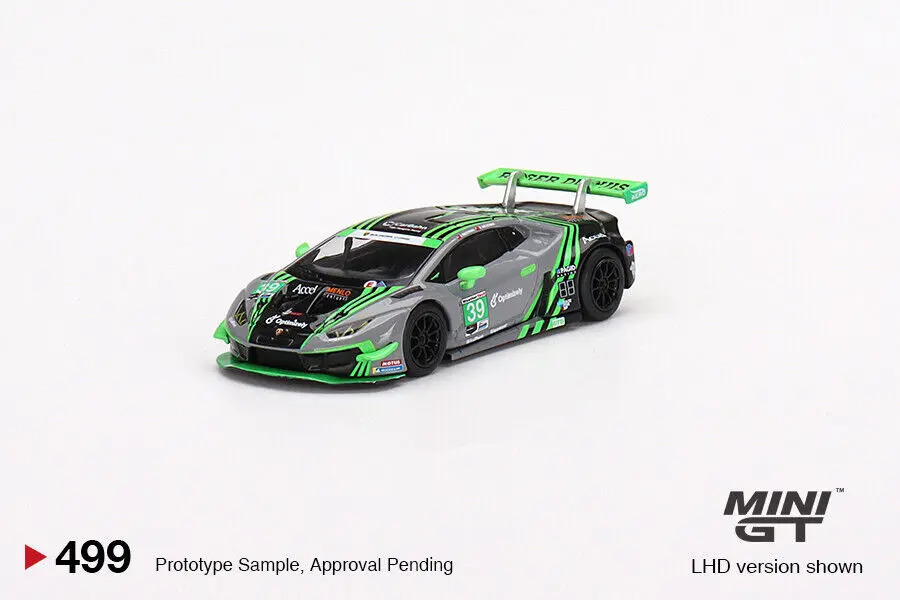 

Mini GT 1/64 Huracan GT3 EVO #39 IMSA Road America 2022 2nd Place Diecast Model Car Collection Limited Edition