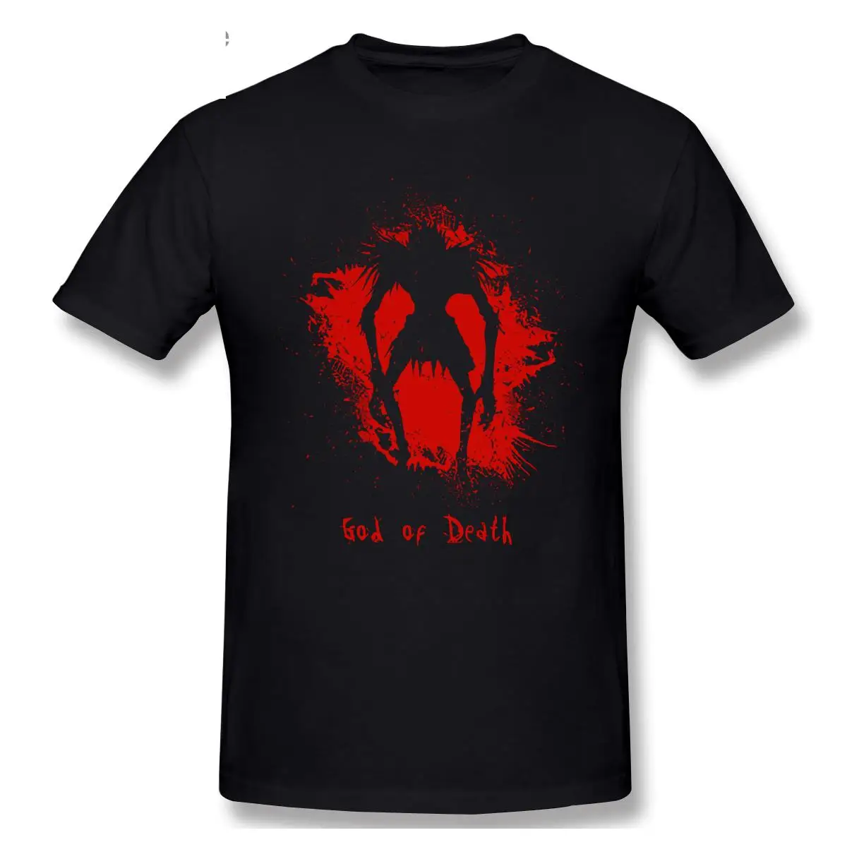 

2021 Fashion Graphic T-shirt Cartoon Anime DEATH NOTE God Of Death Short Sleeve Casual Men O-neck 100% Cotton T shirt Top