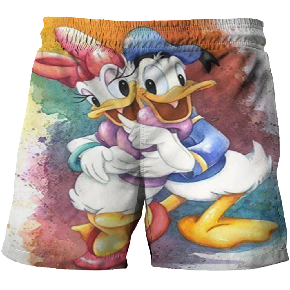 

Disney Donald Duck Children's Shorts Cartoon Comic Baby Garment 3D Printing Fashion Pattern Boys and Girls General Beach Pants