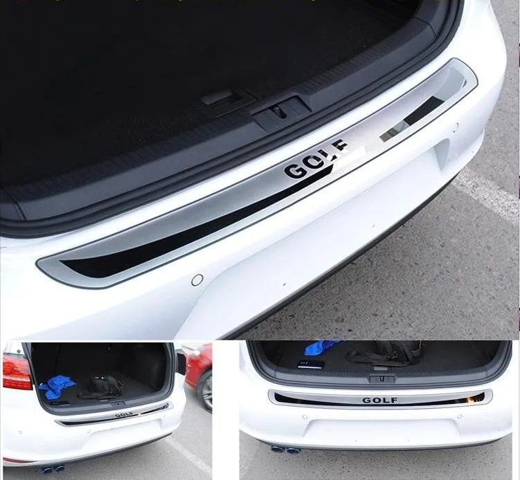 

For Volkswagen Golf 7 Mk7 Passat 2013 2014 2015 2016 2017 High Quality Stainless Steel Rear Bumper Sill Foot Plate