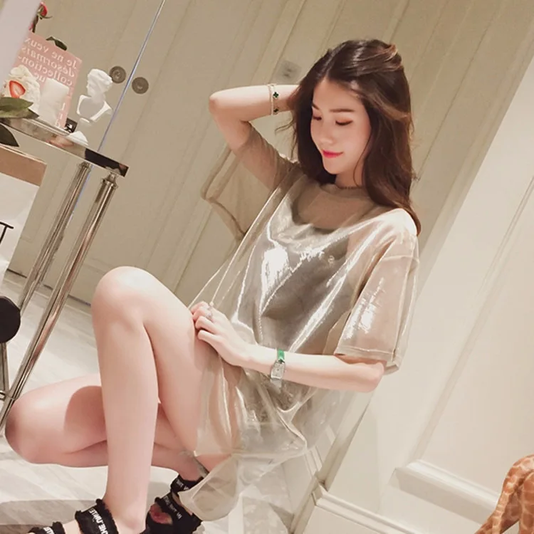 Новинка 2022 женская рубашка футболки повседневные сетчатые Топы в стиле