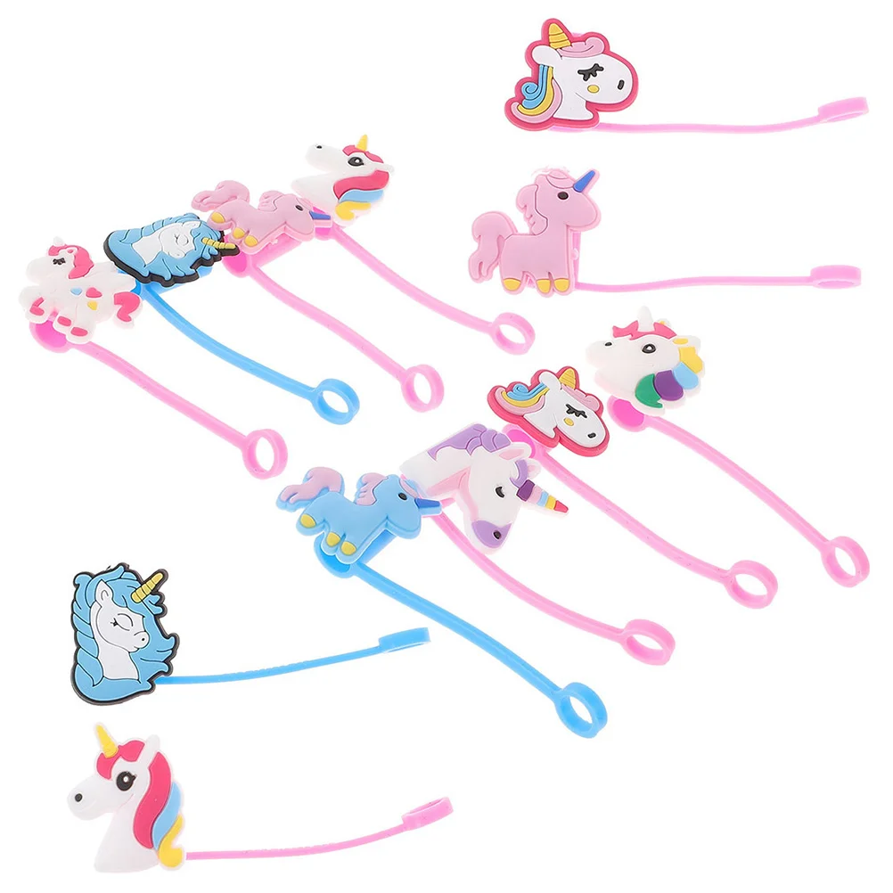 

12pcs Novelty Straw Covers Silicone Straw Tips Straw Cover Small Straw Protectors Adorable Straw Covers Creative Straw Covers