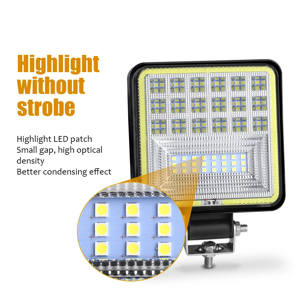 4 'Φ Work 126W Combo 12V 24V 6000K White 4X4 ATV автомобильный фонарь