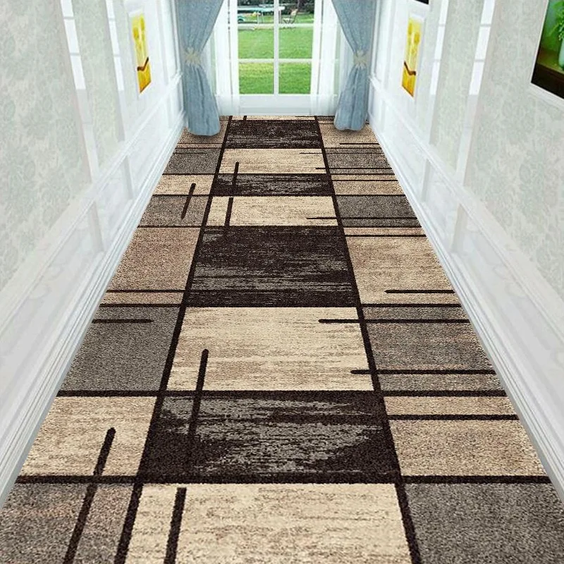 

Corridor Floor Track Carpet Large Plaid Mat For Living Room Long Modern Home Decor Full Bedroom Cover Entrance Hall Furniture