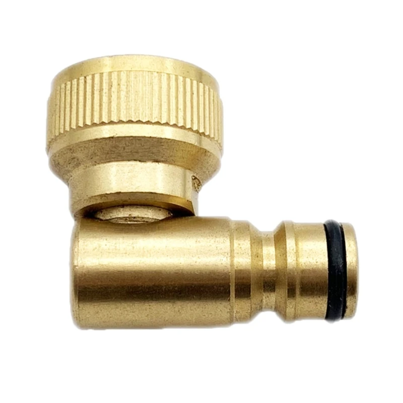 

90 Degree 3/4" Brass Quick Connector Metal Faucet Water Irrigation Adapter Drop ship