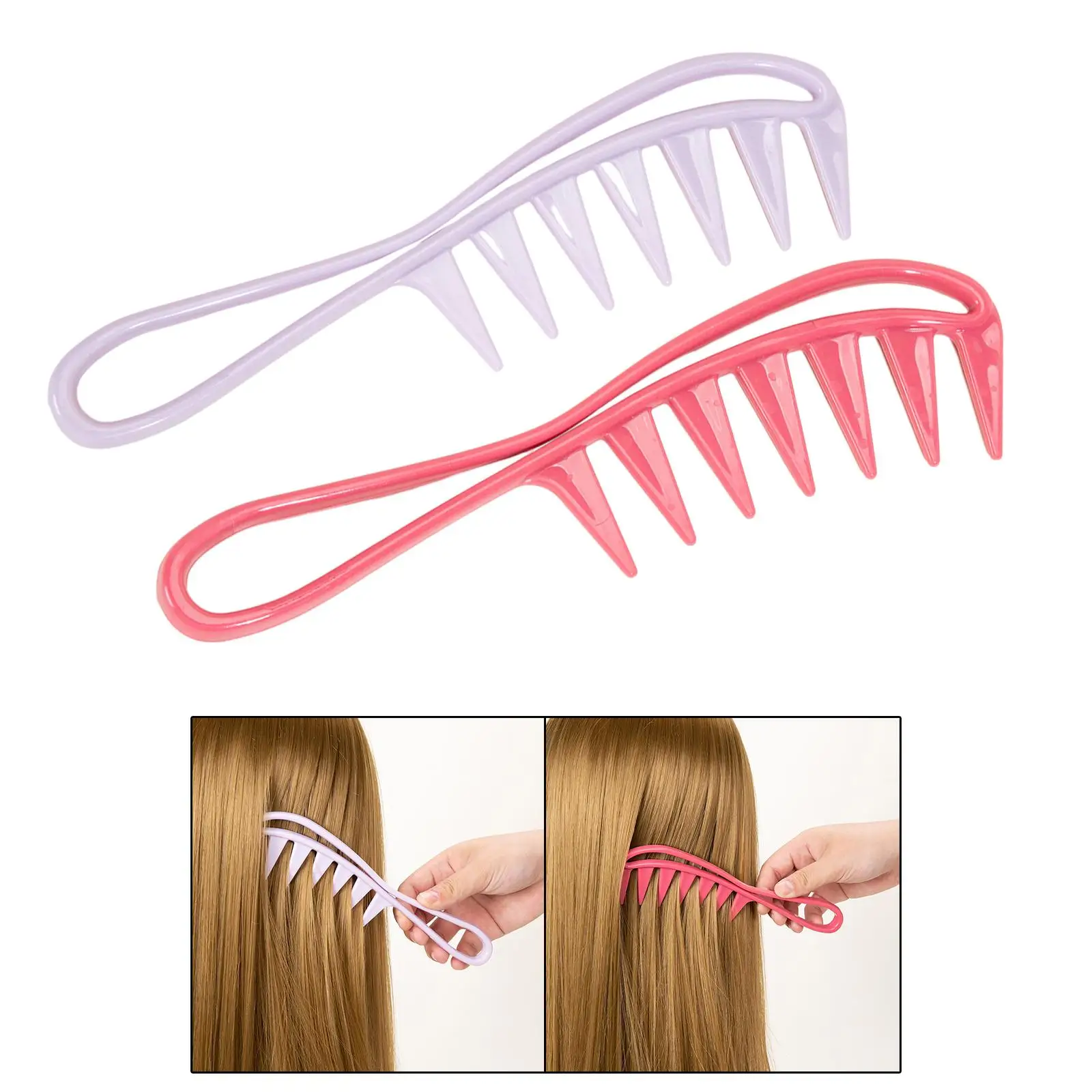 

Wide Tooth Comb Lightweight Ergonomic Hair Comb for Detangles Wet or Dry Hair Barber Salon Women Men Curly Wet Wavy Thick Hair