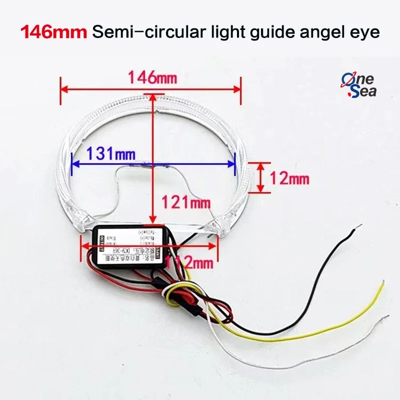 4 шт. светодиодные кольца Angel Eyes DRL белого и желтого цвета Halo для BMW 3 серии E46 316i 318i 320d 323i 328i 330i 325xi 330d 1998-2005 (art.: 3920d0b1c1dcd) - 3920d0b1c1dcd