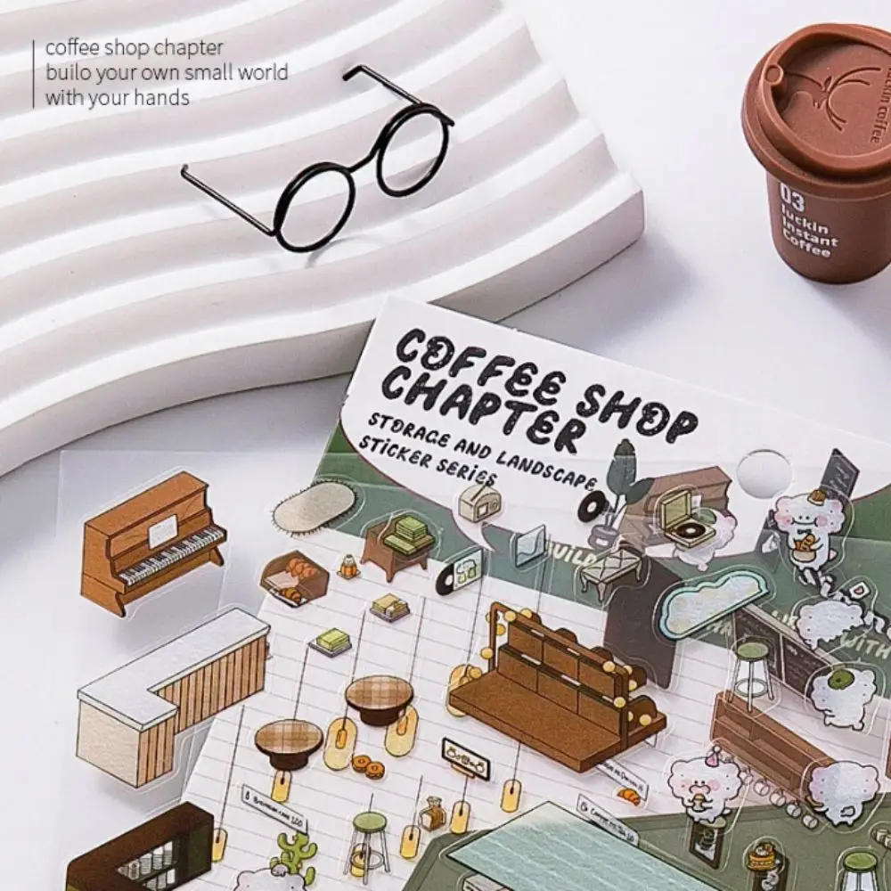 Ландшафтная серия для хранения 3D наклейка бумага сделай сам 4 в 1 трехмерная