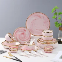 eco friendly korean kitchen supplies dinnerware set bone china dinner set luxury dinnerware set plates tableware