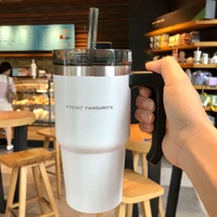 travel coffee mugs stainless steel tumbler water car cup vacuum flask bottle thermal with straw garrafa caixa termica thermo mug