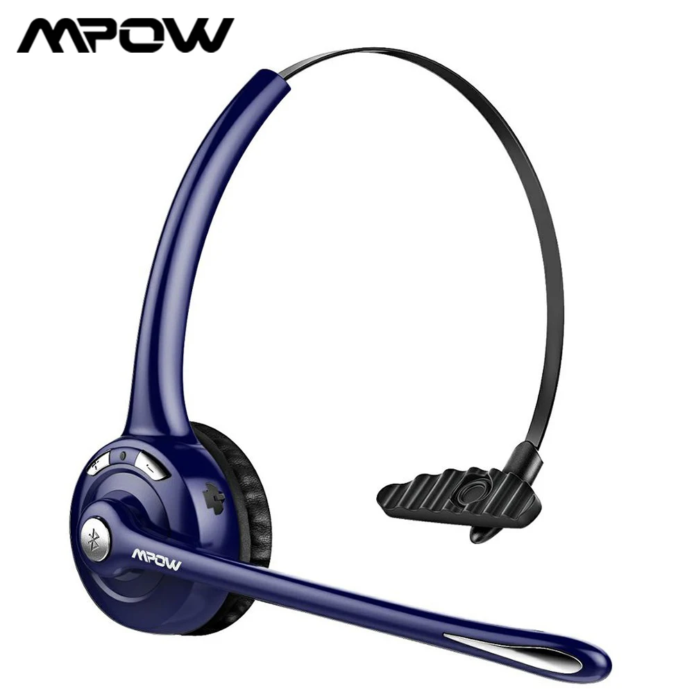 

Mpow BH453 Office Wireless Headset with CVC 6.0 Noise Cancelling Mic & 16H Talk time For Driver/Call Center Wholesale Headphones