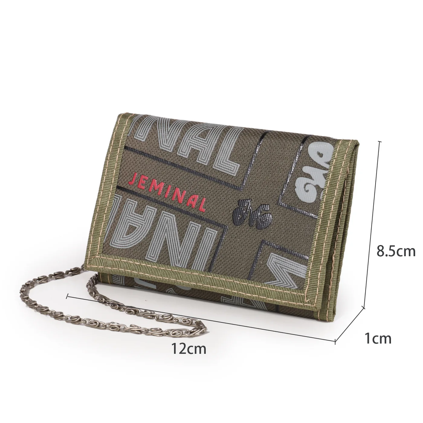 Мужской короткий кошелек с защитой от кражи на цепочке модный Удобный