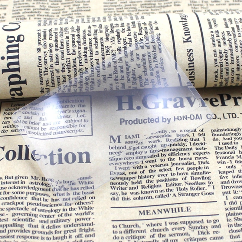 

Тонкие линзы Fres-nel, увеличительные линзы карманного размера для чтения или пожарного стартера, 3X пожилых людей, Прямая поставка