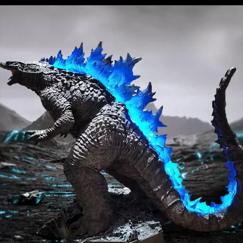 Аниме Godzilla VS King Kong Фигурки GK 50 см Heat Rays Освещенная модель фильма ПВХ Настольные