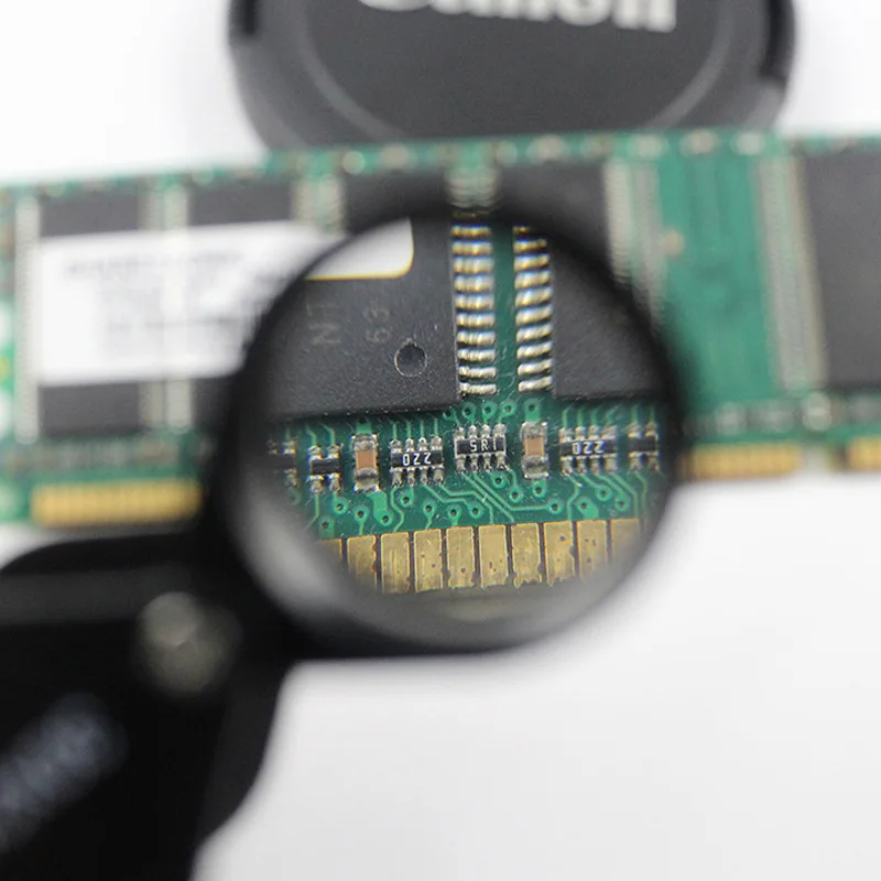 Ручная Лупа 30X черного цвета для ювелирных изделий увеличительное стекло K9 с