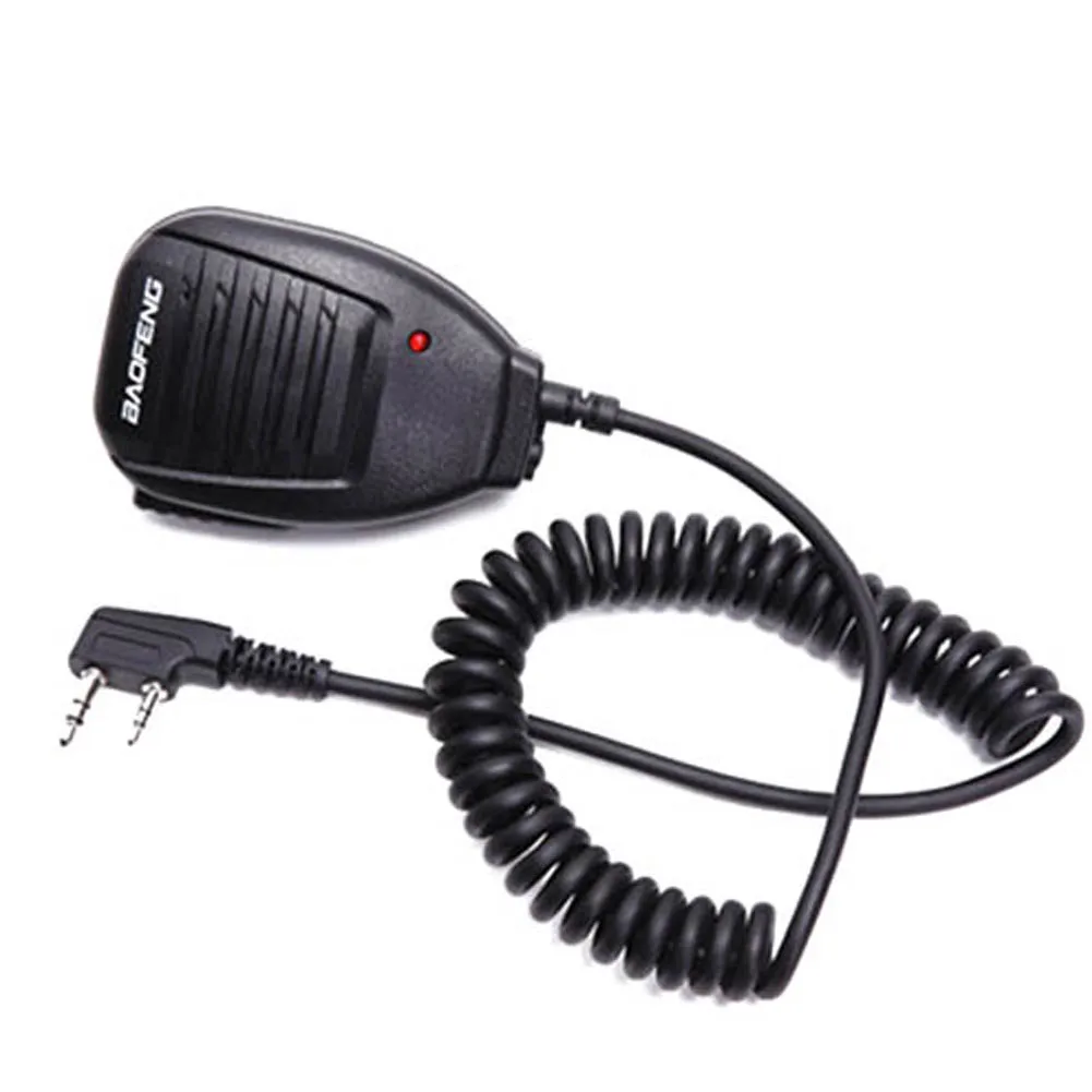 

2022 For Baofeng Walkie Talkie Speaker Mic Microphone PTT 2 Pins For Portable For Baofeng UV-5R BF-888S Radio Walkie-Talkie
