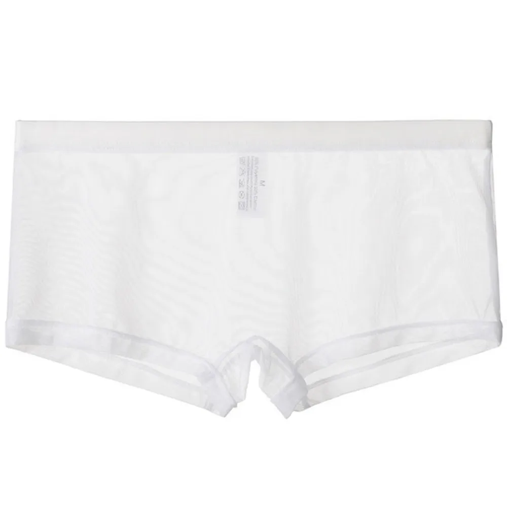 

Mens See Through Underwear Sexy Mesh Pants Transparent Boxer Briefs Underpant Men's Net Gauze Thin Transparent Briefs Low-rise