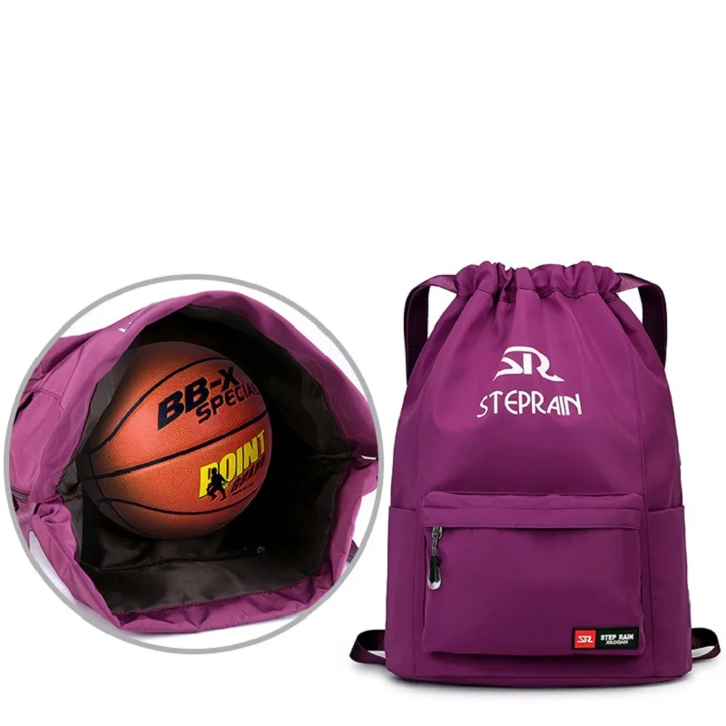 

Спортивный рюкзак со шнуровкой легкий простой дорожный рюкзак большой емкости