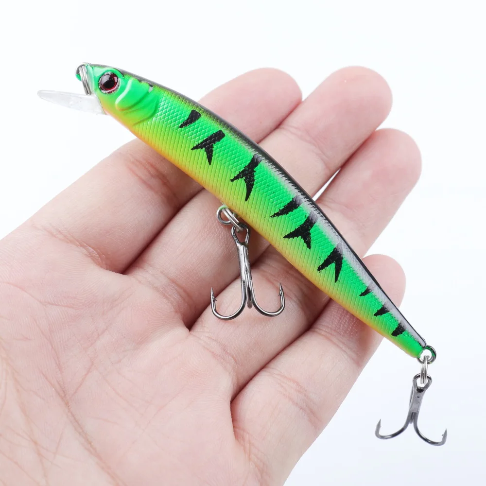 

1Pcs Minnow Fishing Lures 10cm 8.4g Wobbler Hard Baits Crankbaits 3D Eyes Artificial Lure For Bass Pike Fishing Tackle Pesca