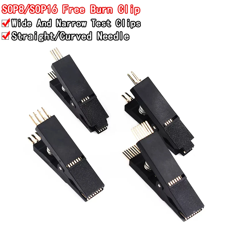 Зажим для тестирования программатора SOP8 SOP16 SOP SOIC 8 soic 16soic8 SOIC16 SOIC8 DIP16 DIP 8 Pin DIP 16 Pin IC, зажим для тестирования без кабеля