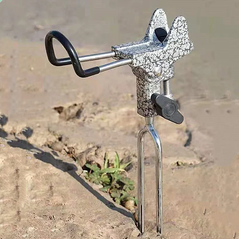 

360 Degrees Adjustable Aluminum alloy Fishing Rods Holder Bracket Fish Tool 2022 Holder Accessory