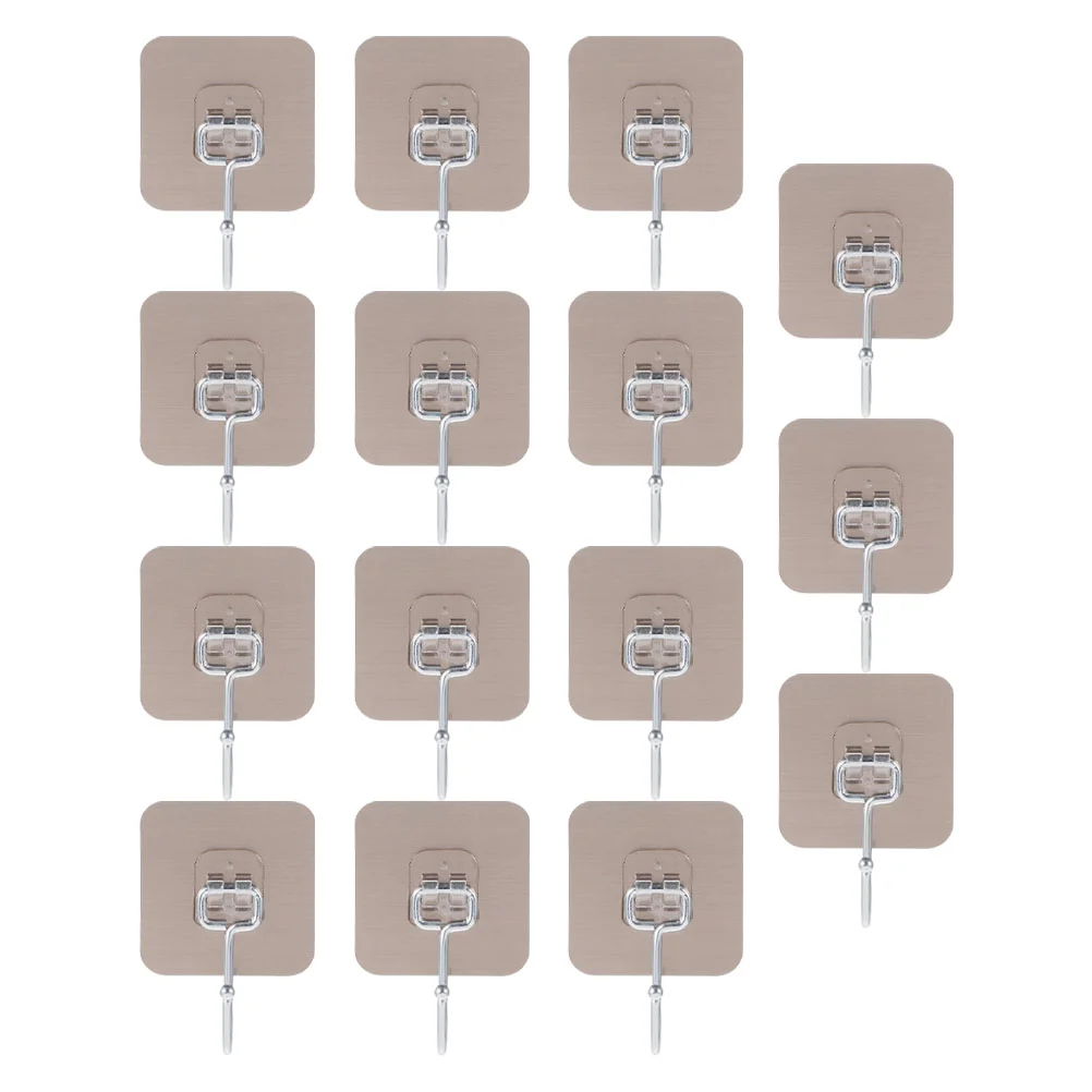 

15Pcs Wall-mounted Hooks Kitchen Wall Hanging Hooks Self-adhesive Storage Hooks